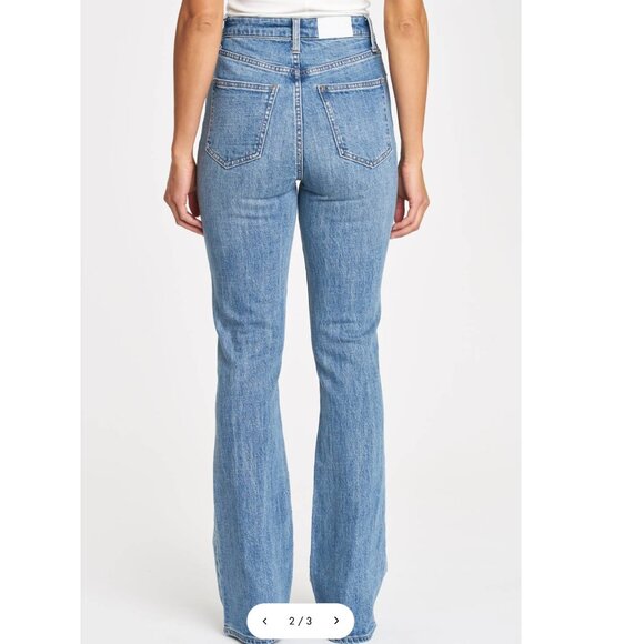 NWT Women's Pistola Dana High Rise Classic Flare Jeans (Size 28) - Picture 2 of 6